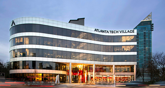 The Atlanta Tech Village, the home of many exciting start-up companies. 